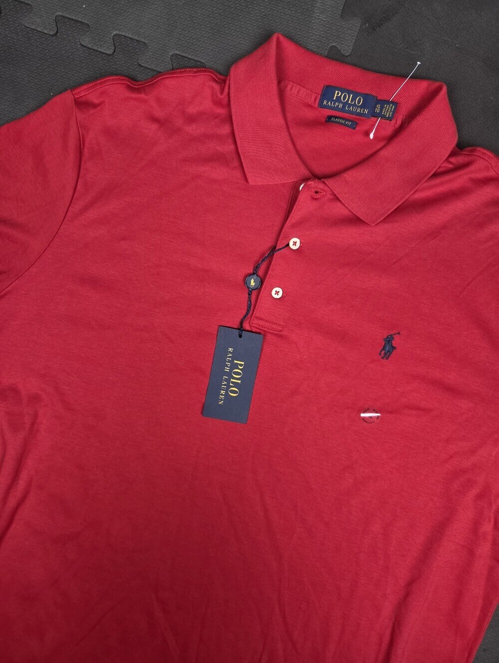 Polo Ralph Lauren Short Sleeve Shirt Mens XL Collared Logo Classoc Fit - Picture 1 of 6
